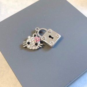 Hello Kitty Necklace Pendant with Lock (NEW)